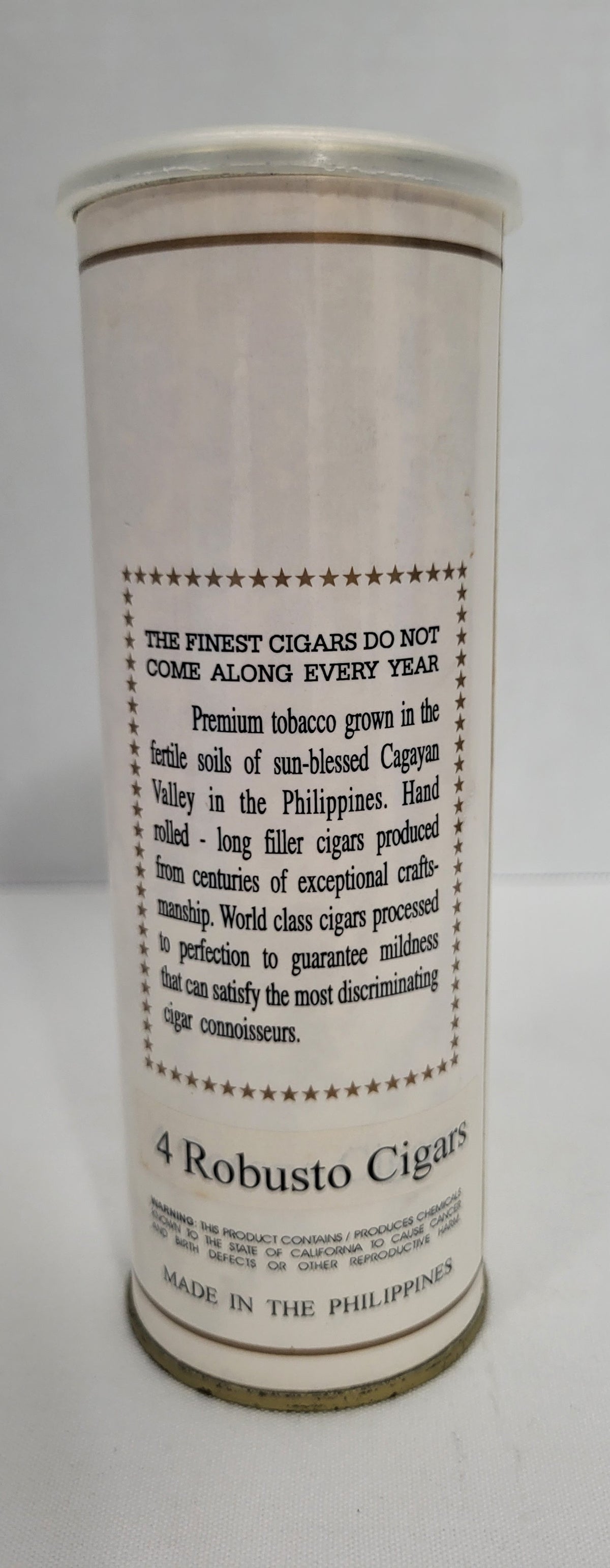 Authentic Bill Clinton White House Presidential Seal Cigar Canister.