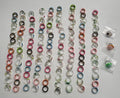 Playful, Retro and Vibrant Resin and Acrylic Rings