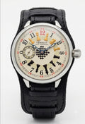 Vintage DOXA Anti-Magnetic Mechanical Watch – Unique Chess Dial – Swiss Made